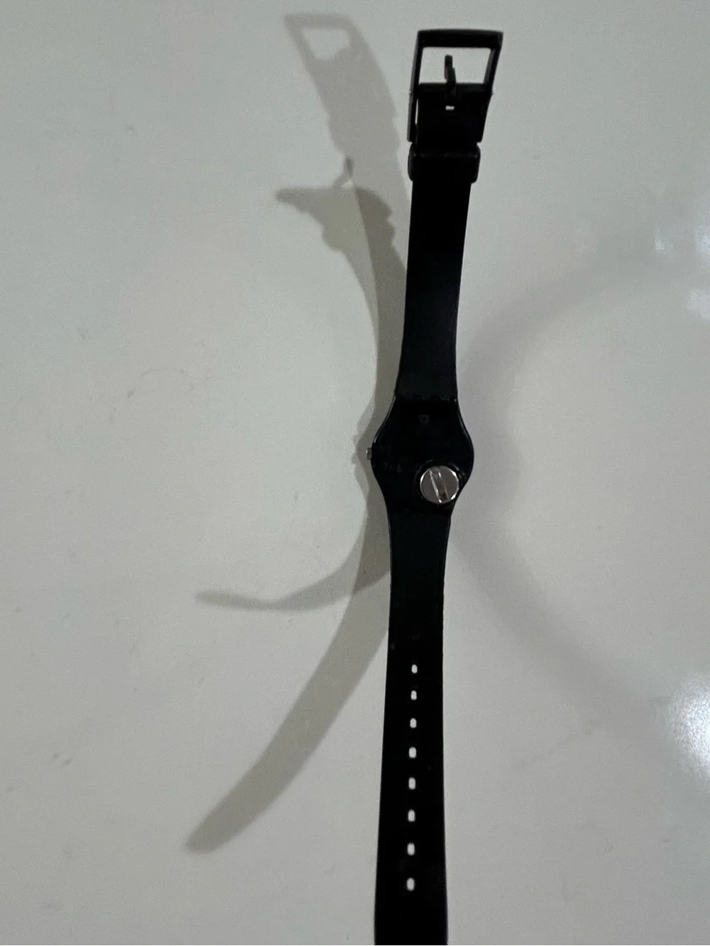 Vintage Swatch Black Magic Watch - For Parts/Repair with Black Swatch Guard